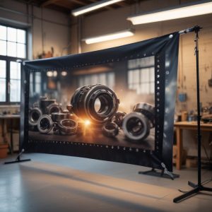 Баннер с люверсами: характеристики, методы печати и способы изготовления